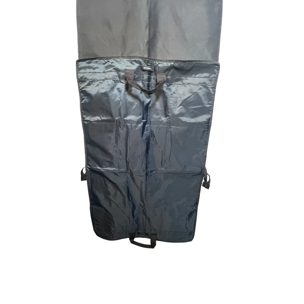 SuitSupply Navy Blue Foldable Garment Bag Travel Suit Cover with Pockets